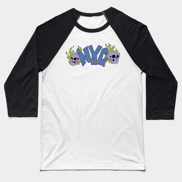 NYC Graffiti Baseball T-Shirt by anitasafonova